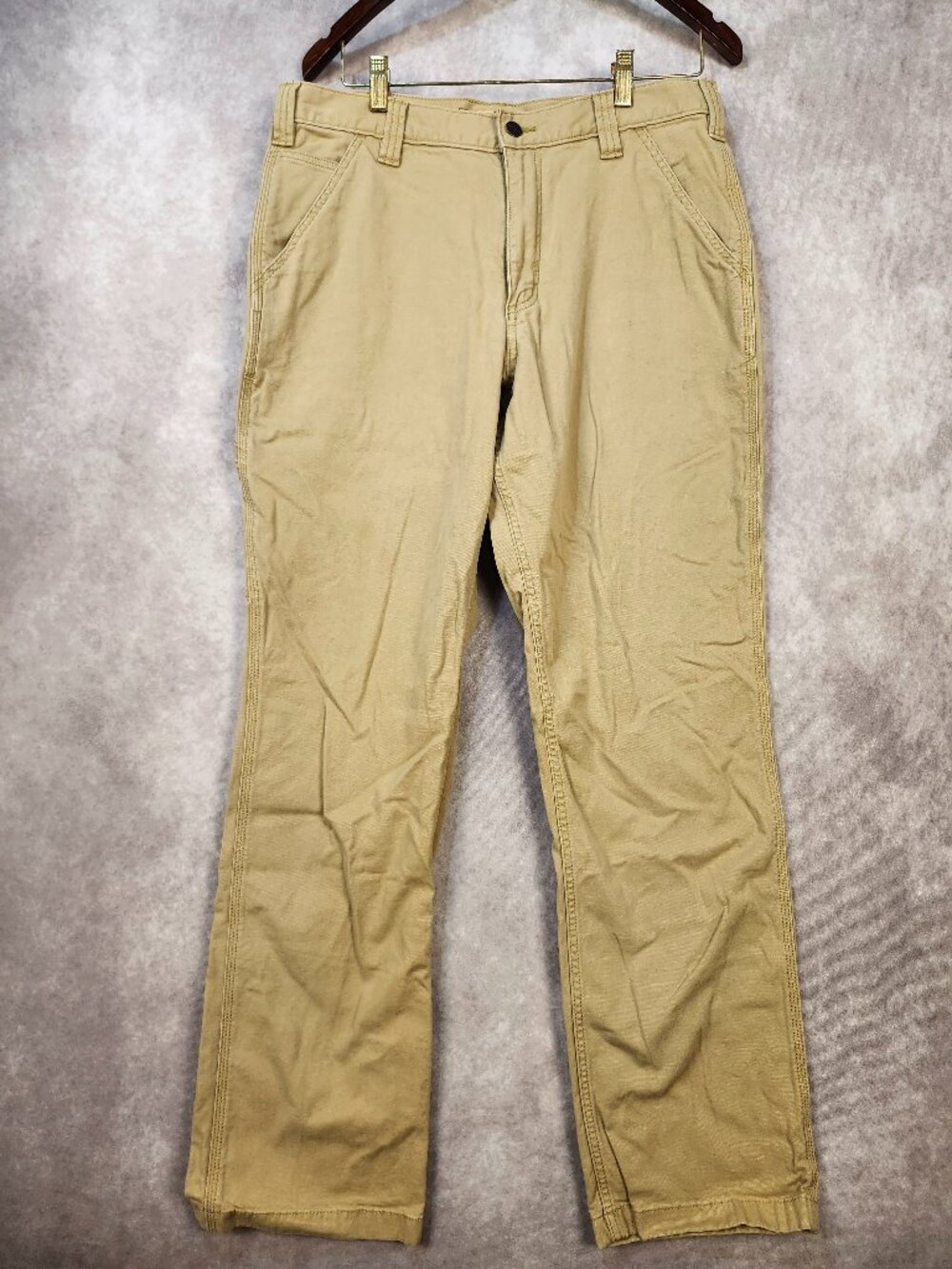 Carhartt Relaxed Fit Rugged Flex Khaki Pants Size 34x34